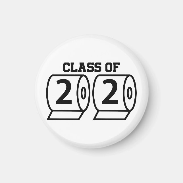 Imán Clase de papel higiénico 2020 regalo de graduación (Frente)