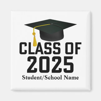 Imán Clase Letterman de 2025 Graduación