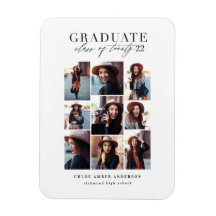 Clase moderna de la invitación de graduación de fo
