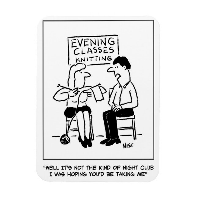 Imán Clase nocturna de educación para adultos y club no (Vertical)