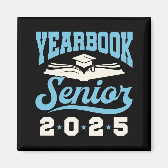 Imán Clase Senior de Yearbook de 2025 (Frente)