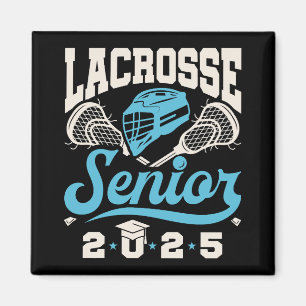 Imán Clase Senior Lacrosse de 2025 Graduación