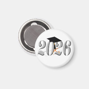 Imán Clase Silver de graduación 2026