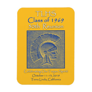 Imán Clase TLHS de 1969 Espíritu troyano 50ª Reunión