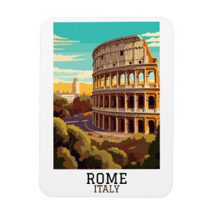 Imán Clásica Roma Italia Colosseo Histórico
