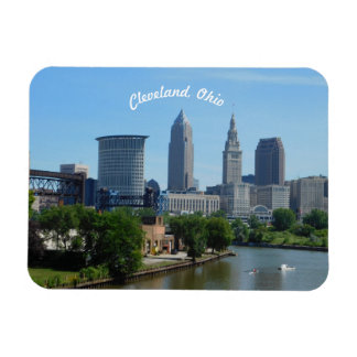 Imán Clásico Cleveland River View Magnet