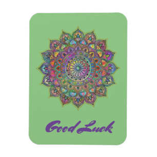 Imán Clásico Colorido Mandala Estilo India 1