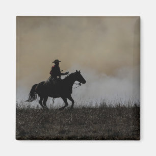 Imán Clásico Cowboy y Horse Magnet