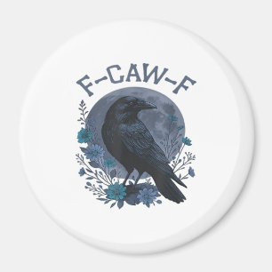 Imán Clásico Cuervo Ave F-Caw-F Divertido F-Caw-F Graci
