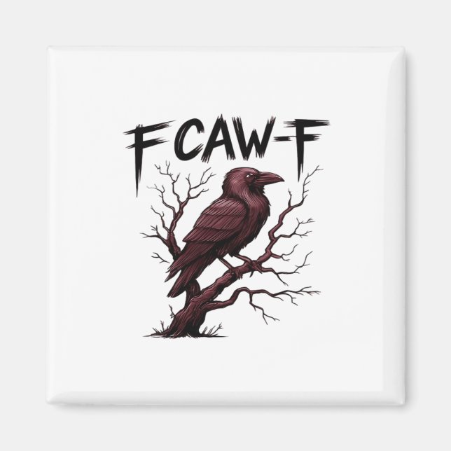 Imán Clásico Cuervo F-Caw-F (Frente)