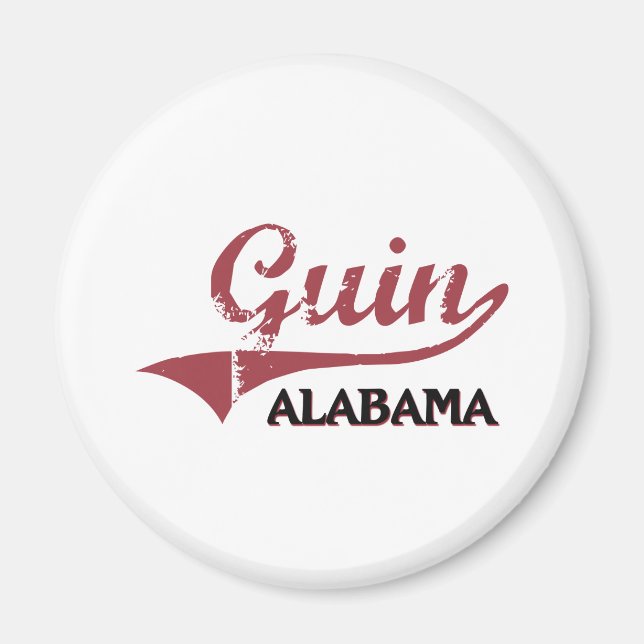 Imán Clásico de Guin Alabama (Frente)