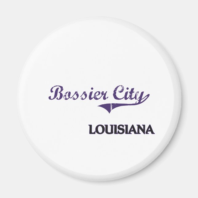 Imán Clásico de la ciudad de Bossier (Frente)
