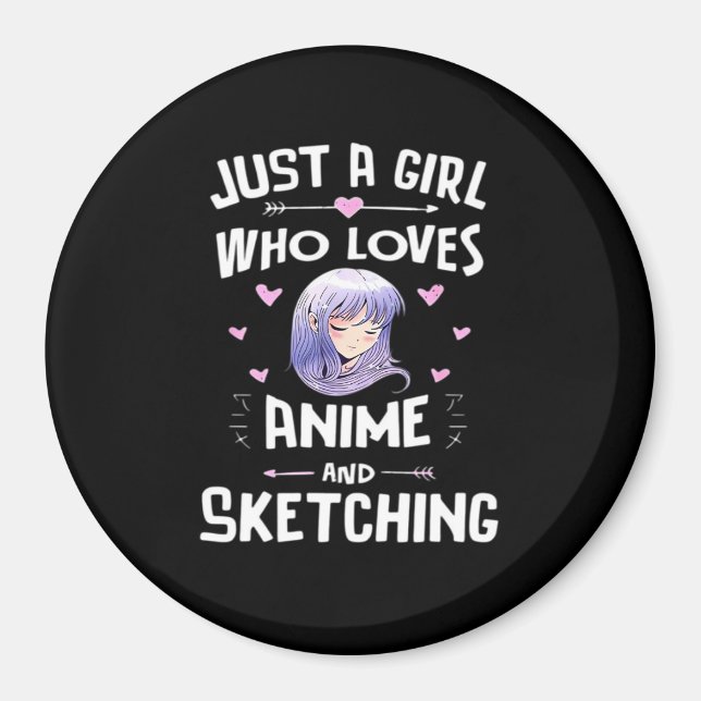 Imán Clásico de Peekabo Anime (Frente)