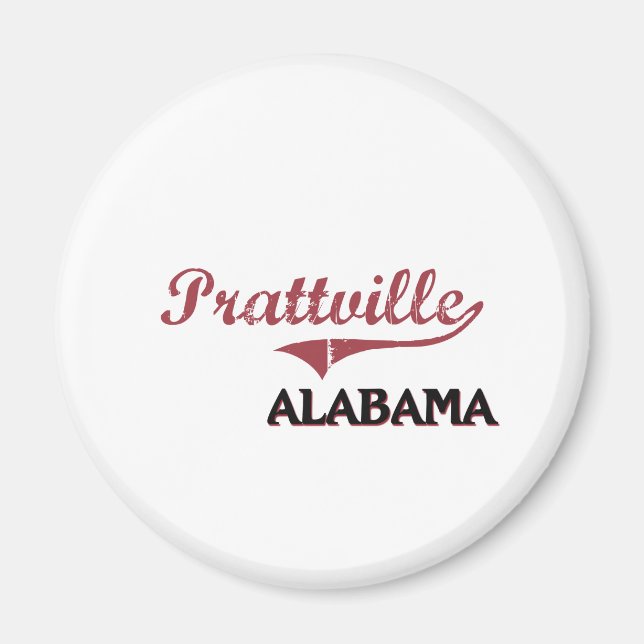 Imán Clásico de Prattville Alabama (Frente)