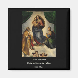Imán Clásico de Raphael "Sistine Madonna" (alrededor de