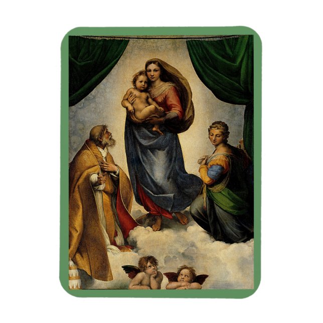 Imán Clásico de Raphael "Sistine Madonna" (alrededor de (Vertical)