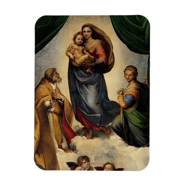 Imán Clásico de Raphael "Sistine Madonna" (alrededor de (Vertical)
