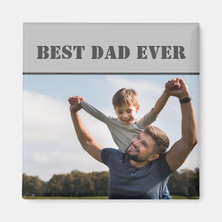 Imán Clásico mejor papá de la historia de la foto gris