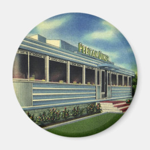 Imán Clásico Restaurante Retro Vintage Pelican Diner de