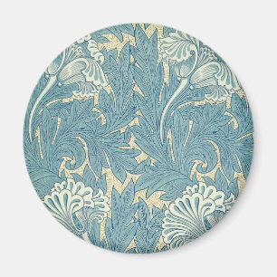 Imán Clásico Tulipán Azul Floral de William Morris