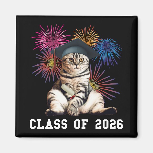 Imán Class Of 2026 Cat Lover (Frente)