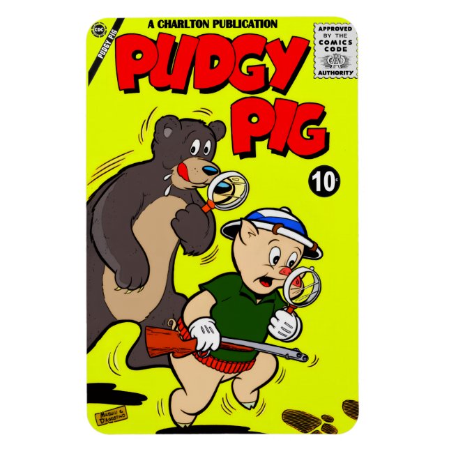 Imán Classic PUDGY PIG Comic Magnet (Vertical)