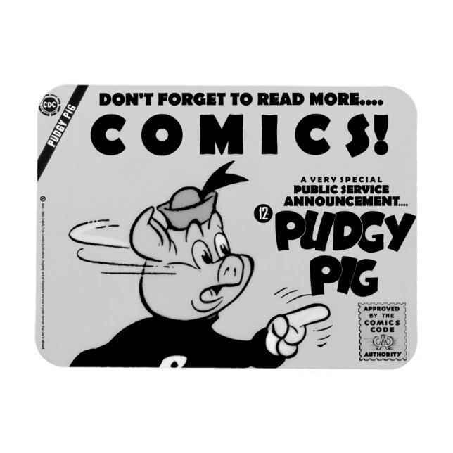 Imán Classic PUDGY PIG (P.S.A.) Magnet  (Horizontal)