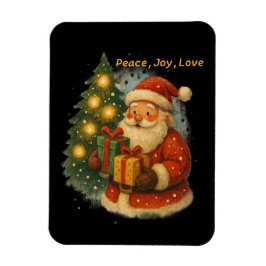 Imán “Classic Santa Under the Tree Holiday Magnet”