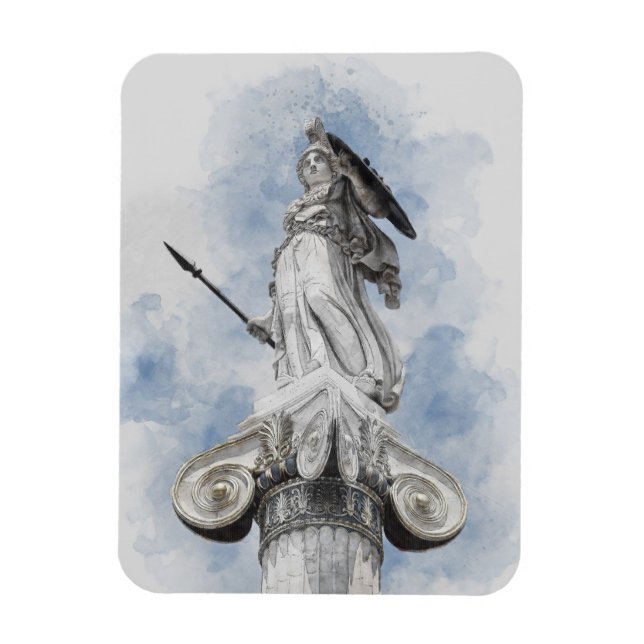 Imán Classic Statue of Athena – Mythology-Inspired  (Vertical)