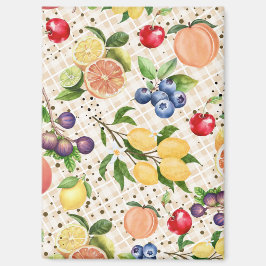 Imán Classy beautiful botanical pattern beige