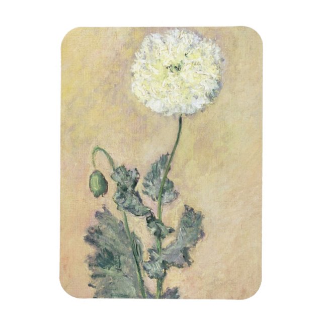 Imán Claude Monet | Adormidera blanca, 1883 (Vertical)