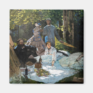Imán Claude Monet - Almuerzo en el césped, panel derech