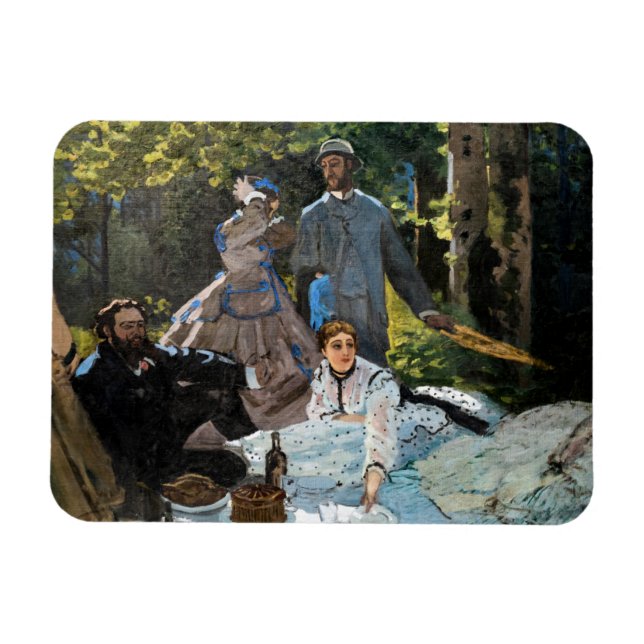 Imán Claude Monet - Almuerzo en la hierba, panel derech (Horizontal)