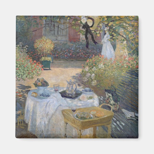 Imán Claude Monet | Almuerzo: Jardín de Monet Argenteui (Frente)