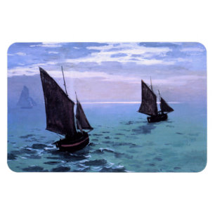 Imán Claude Monet: Barcos de pesca en su manera