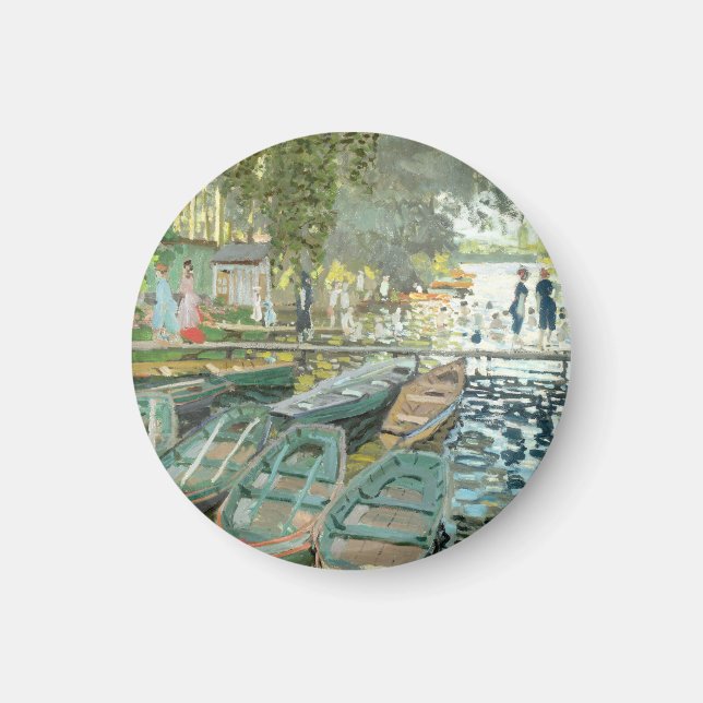 Imán Claude Monet. Bathers of La Grenouillère (Frente)