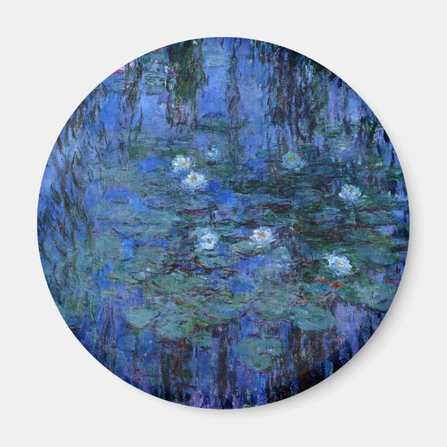 Imán Claude Monet Blue Water Lilies (Frente)