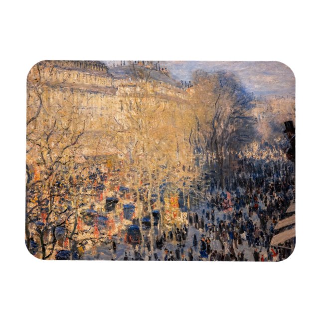 Imán Claude Monet - Boulevard des Capucines en París (Horizontal)