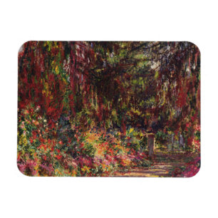 Imán Claude Monet Camino del jardín en Giverny