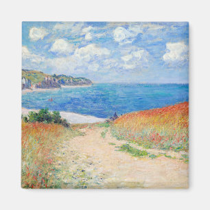 Imán Claude Monet - Camino en los campos de trigo de Po
