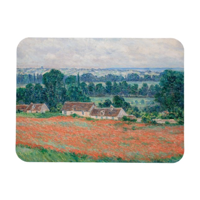 Imán Claude Monet - Campo de Amapolas, Giverny (Horizontal)