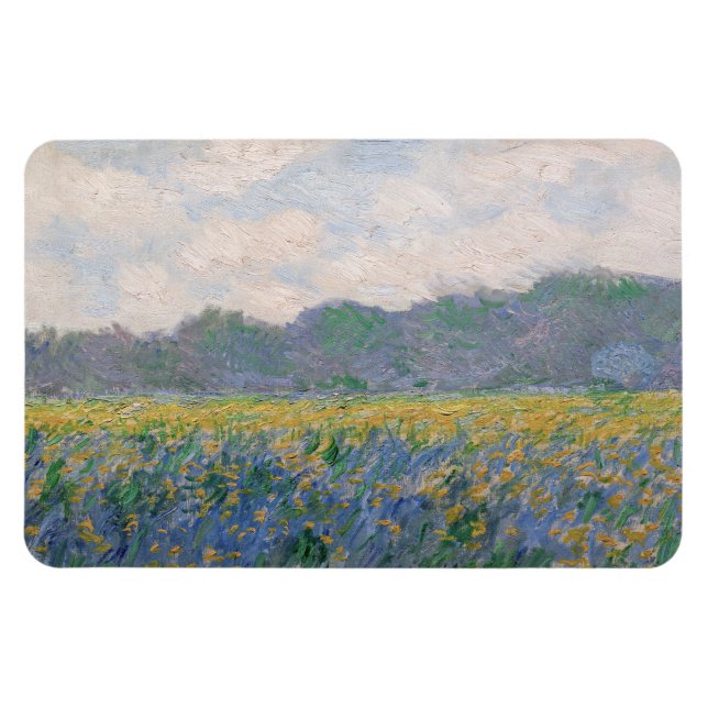 Imán Claude Monet - Campo de Lirios Amarillos en Givern (Horizontal)