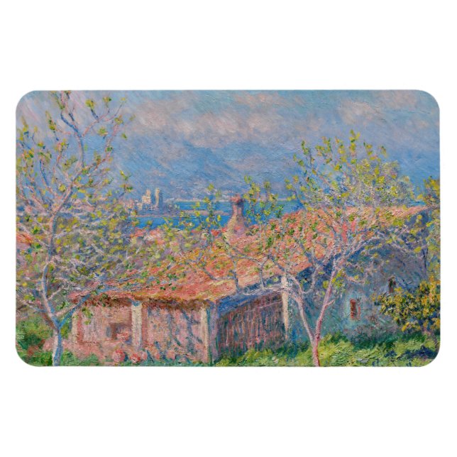Imán Claude Monet - Casa de jardinero en Antibes (Horizontal)