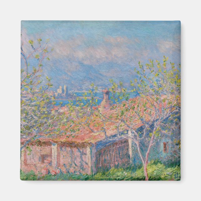 Imán Claude Monet - Casa de jardinero en Antibes (Frente)