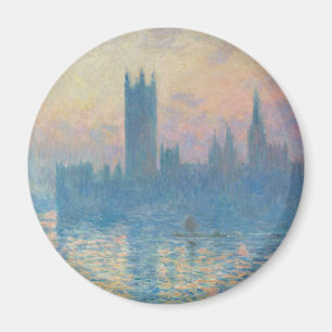 Imán Claude Monet Casas del Parlamento Atardecer