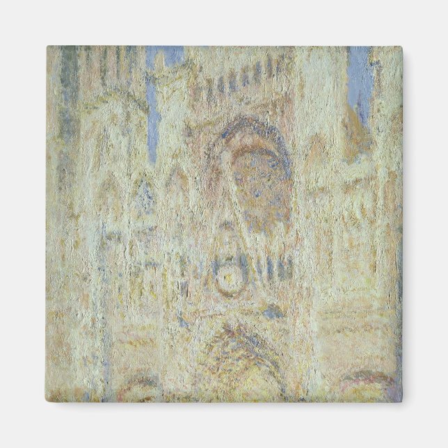 Imán Claude Monet | Catedral de Rouen al atardecer, 189 (Frente)