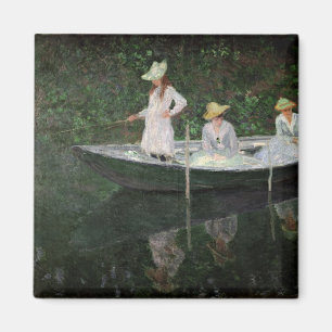 Imán Claude Monet el   el barco en Giverny, c.1887