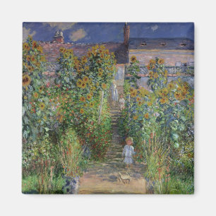 Imán Claude Monet el el jardín del artista en