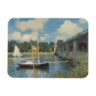 Imán Claude Monet el el puente en Argenteuil
