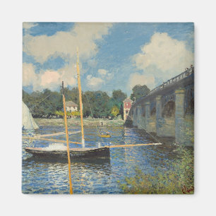 Imán Claude Monet el   el puente en Argenteuil